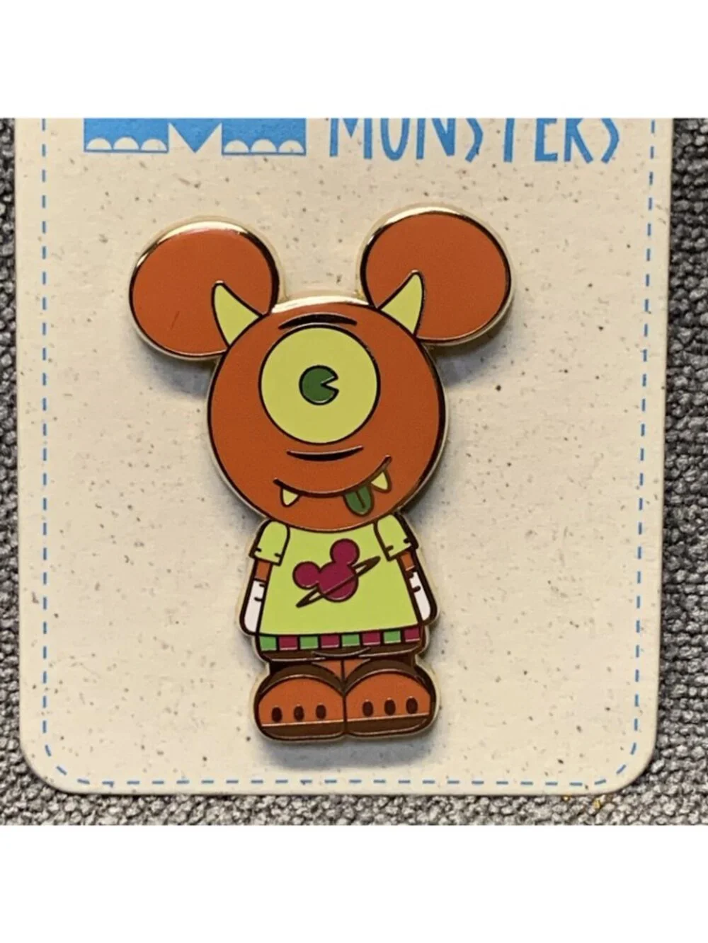 Rare New Disney Mickey Monsters Series 1 Ogg Lapel Pin KG